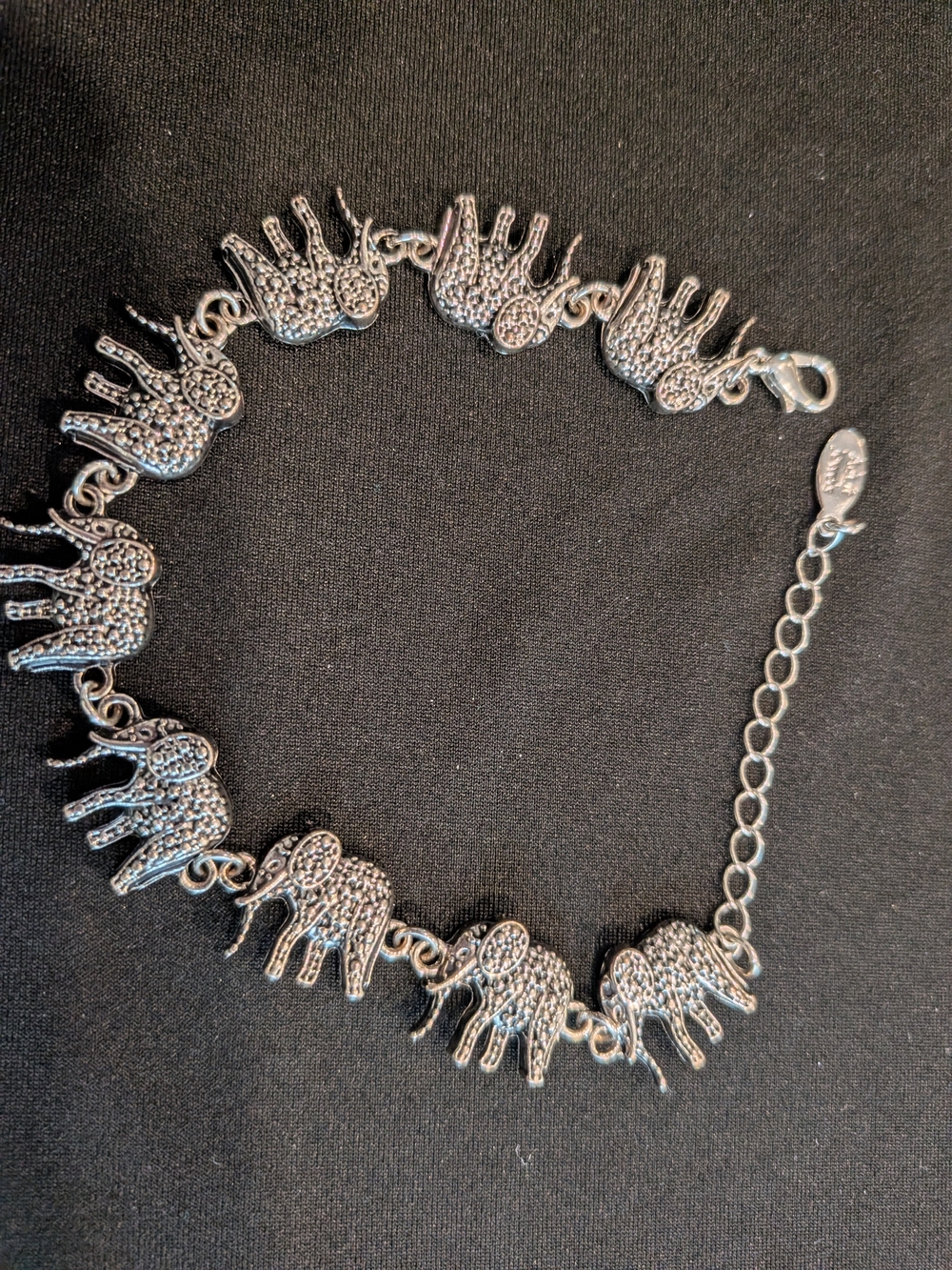 Silver Elephant Charm Bracelet - Women Jewelry